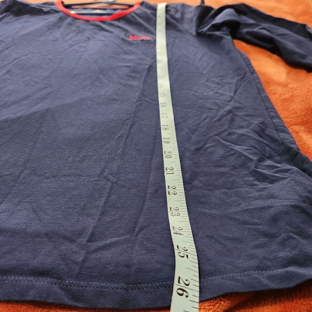 Land End Mom Long sleeve Top Size Large Blue Navy Color Casual. New - Picture 4 of 9